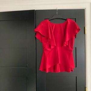 Red Zara high low top